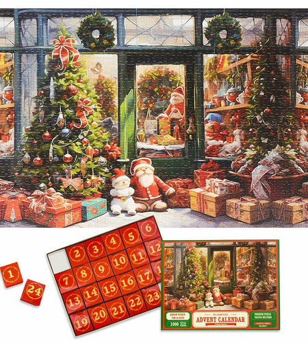 Holiday Shop Christmas Advent Calendar 2025 Jigsaw Puzzle 1000pcs 27.6x19.7in
