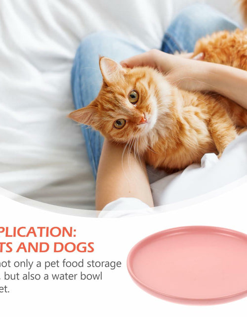 Load image into Gallery viewer, Balacoo Ceramic Cat Food Bowl Shallow Whisker Friendly Indoor Dish
