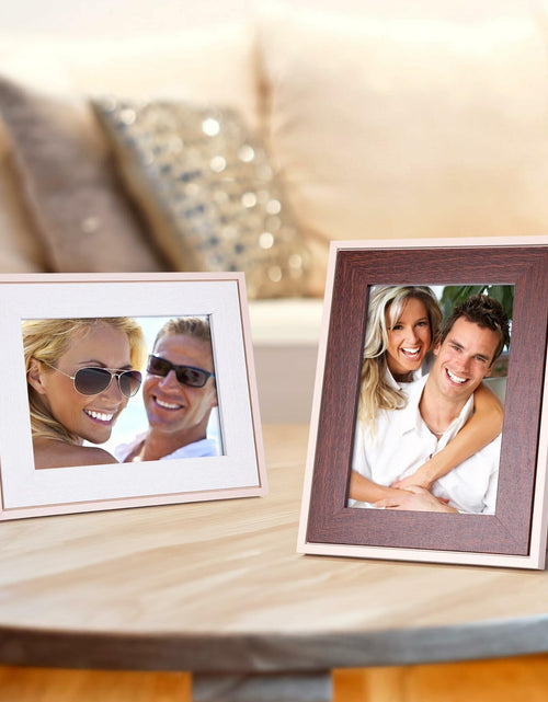 Load image into Gallery viewer, QUTREY Kids 5x7 Photo Frames Set of 4 Assorted Colors Tabletop Wall
