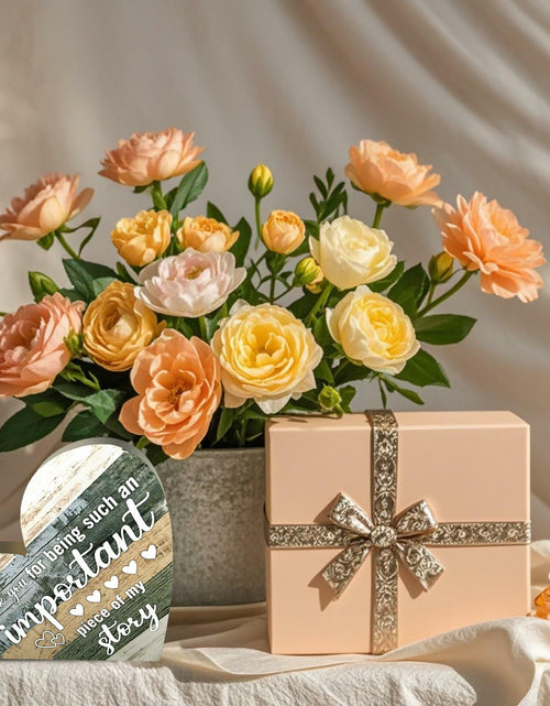 Load image into Gallery viewer, Wooden Heart Shaped Table Centerpiece Mom Gift Birthday Mothers Day Present
