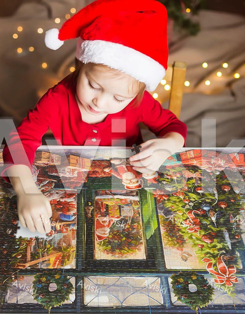 Load image into Gallery viewer, Holiday Shop Christmas Advent Calendar 2025 Jigsaw Puzzle 1000pcs 27.6x19.7in
