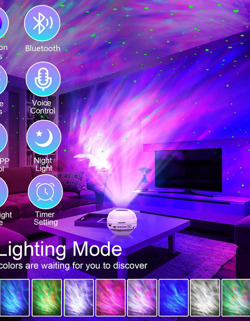 Load image into Gallery viewer, KEDEMAS Galaxy Projector with APP Remote Music Speaker Timer White
