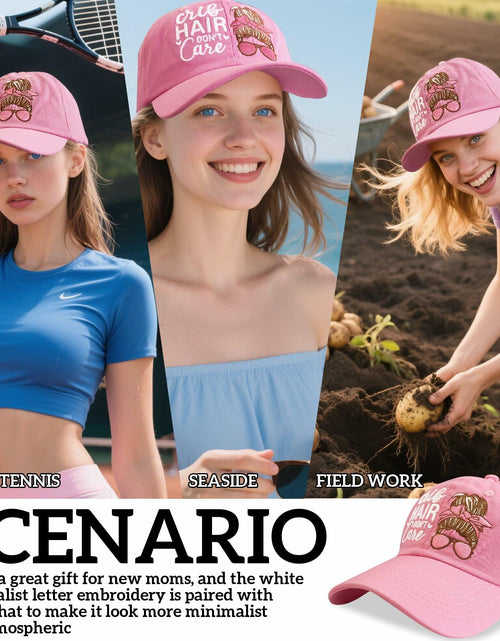 Load image into Gallery viewer, New Mom Hat Mothers Gifts Funny Pink Embroidered Adjustable Cotton Baseball Cap
