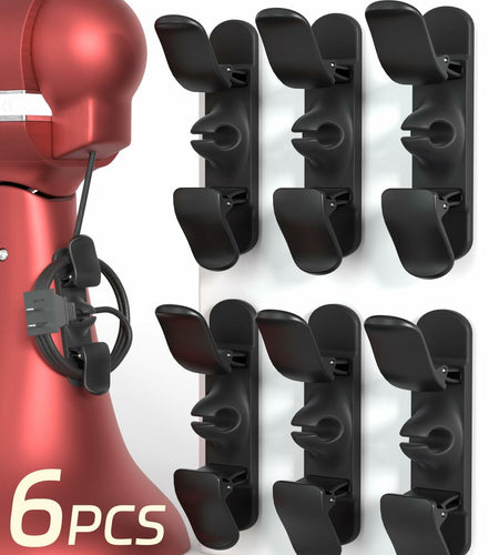 2025 Cord Organizer 6pcs Adjustable Kitchen Appliance Cord Holder Angles