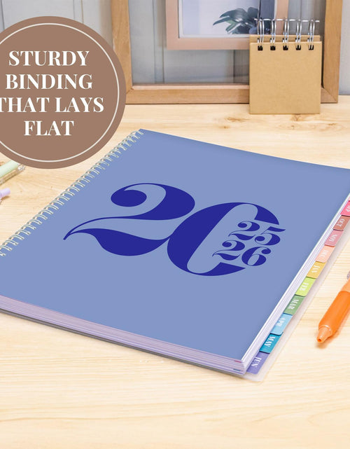 Load image into Gallery viewer, Rileys Academic Planner 2025-2026 Daily Weekly Monthly 8.5x11 Blue
