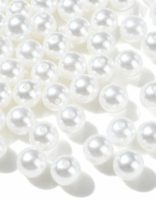 Load image into Gallery viewer, DanLingJewelry 1000pcs 10mm White Plastic Pearl Round Loose Beads
