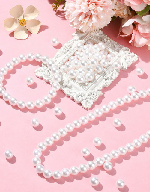 Load image into Gallery viewer, DanLingJewelry 1000pcs 10mm White Plastic Pearl Round Loose Beads
