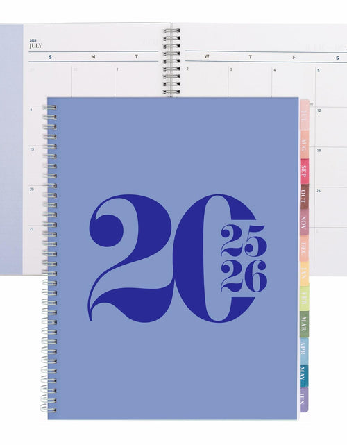 Load image into Gallery viewer, Rileys Academic Planner 2025-2026 Daily Weekly Monthly 8.5x11 Blue
