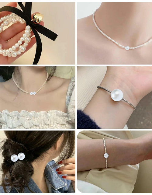 Load image into Gallery viewer, DanLingJewelry 1000pcs 10mm White Plastic Pearl Round Loose Beads
