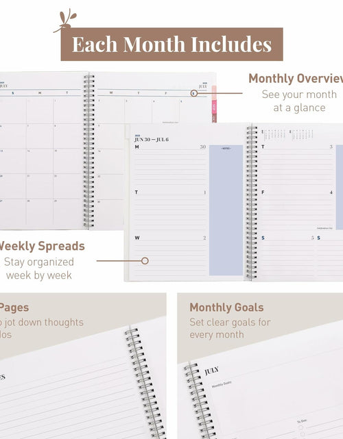 Load image into Gallery viewer, Rileys Academic Planner 2025-2026 Daily Weekly Monthly 8.5x11 Blue
