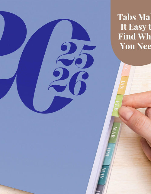 Load image into Gallery viewer, Rileys Academic Planner 2025-2026 Daily Weekly Monthly 8.5x11 Blue
