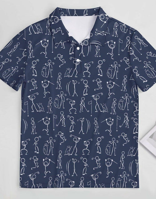 Load image into Gallery viewer, Golfer Hawaiian Women's Polo Golf Shirt Moisture Wicking Size Large
