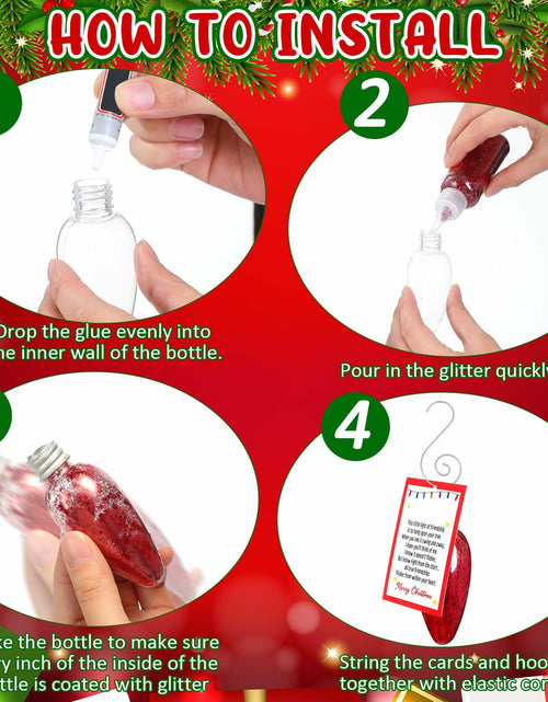 Load image into Gallery viewer, Syhood Christmas Friendship Light DIY Ornament Set 3.39in Red
