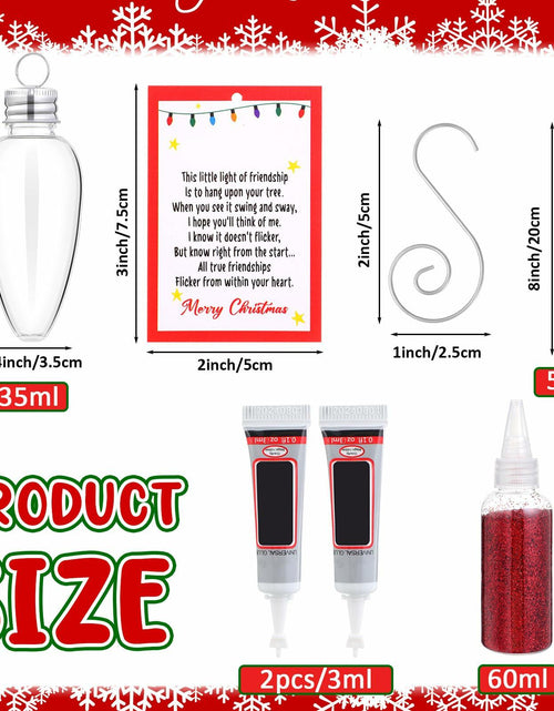 Load image into Gallery viewer, Syhood Christmas Friendship Light DIY Ornament Set 3.39in Red
