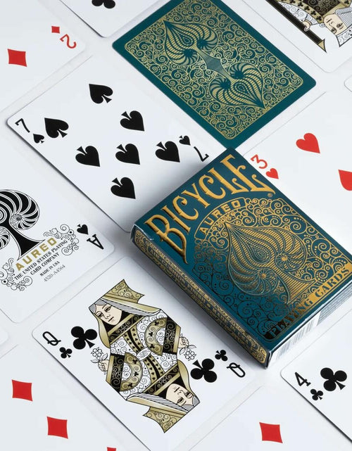Load image into Gallery viewer, Bicycle Aureo Playing Cards Showstopper Deck Durable Easy to Shuffle Gift
