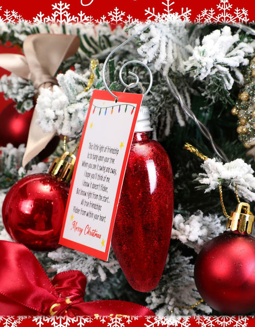 Load image into Gallery viewer, Syhood Christmas Friendship Light DIY Ornament Set 3.39in Red
