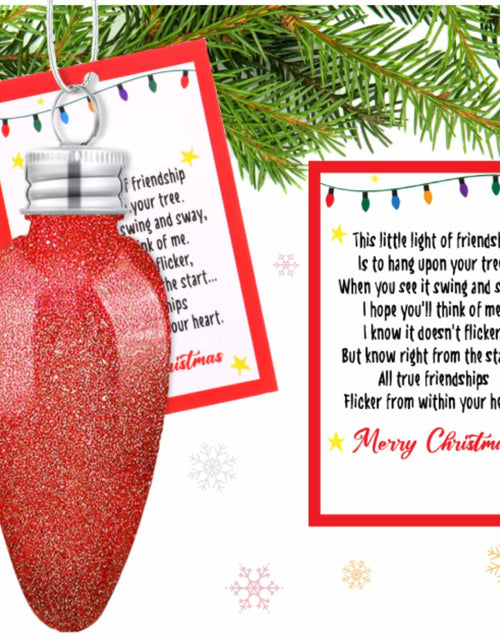 Load image into Gallery viewer, Syhood Christmas Friendship Light DIY Ornament Set 3.39in Red
