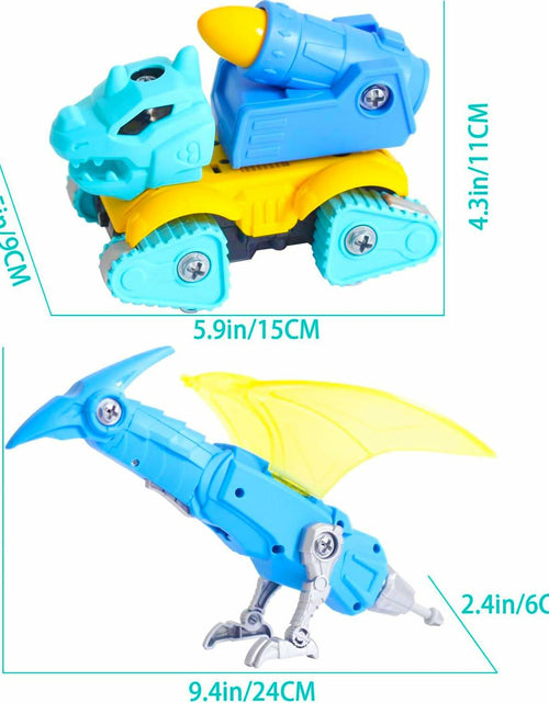 Load image into Gallery viewer, DDHOM Take Apart Dinosaur Toys 2 pcs Educational Construction Stegosaurus
