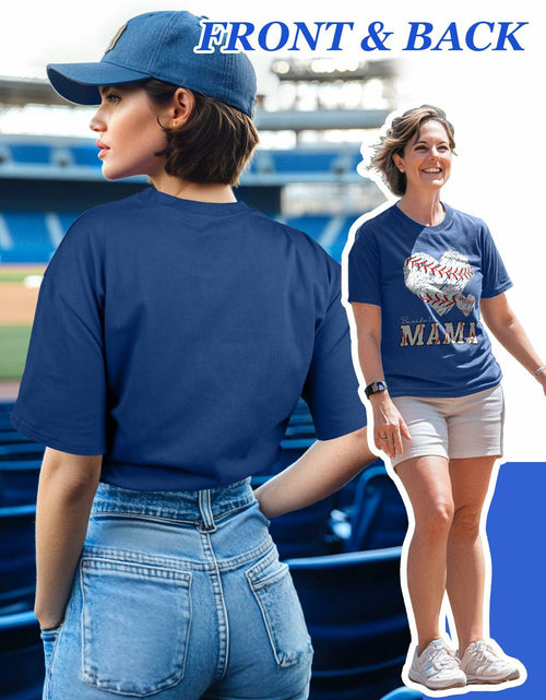 Load image into Gallery viewer, Flafens Mom Life Graphic Tee Women’s Oversized Rock Hand Shirt Size S
