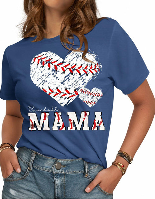 Load image into Gallery viewer, Flafens Mom Life Graphic Tee Women’s Oversized Rock Hand Shirt Size S

