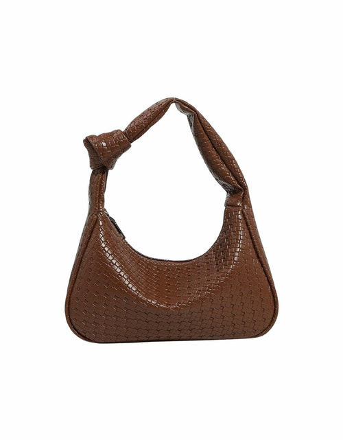 Load image into Gallery viewer, Verdusa Women's Metallic Knot Strap PU Leather Shoulder Bag Brown One Size
