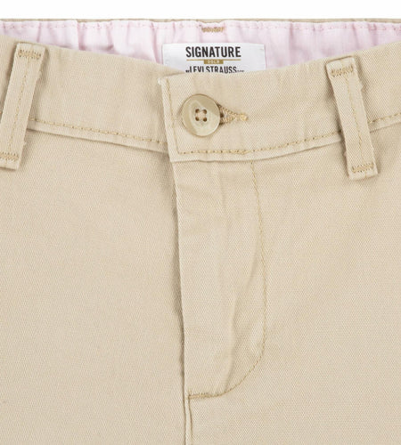 Levi Strauss Signature Gold Girls Uniform Shorts Safari Size 6