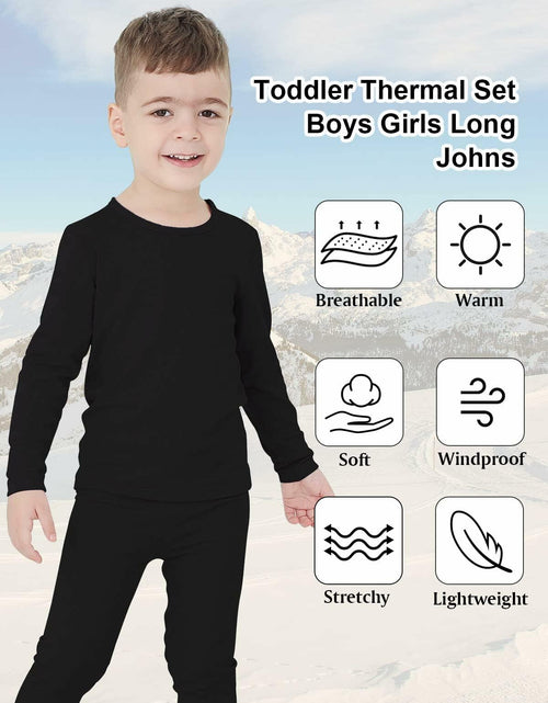 Load image into Gallery viewer, Kids Halloween Thermal Underwear Long Johns Base Layer Purple Ghost Size 2XL
