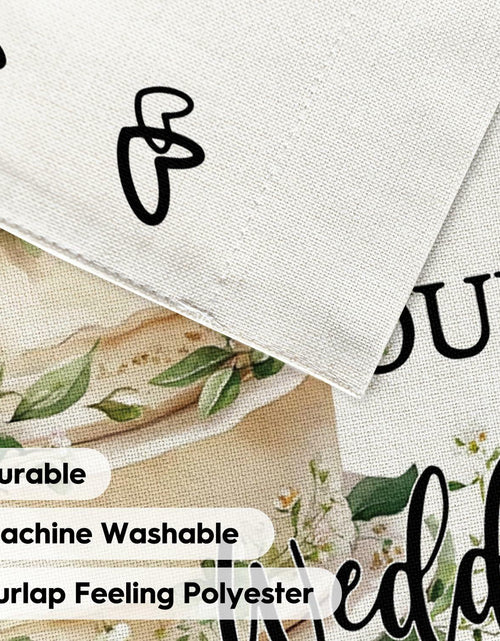 Load image into Gallery viewer, AVOIN colorlife Wedding Garden Flag 12x18 Inch Double Sided Floral Outdoor
