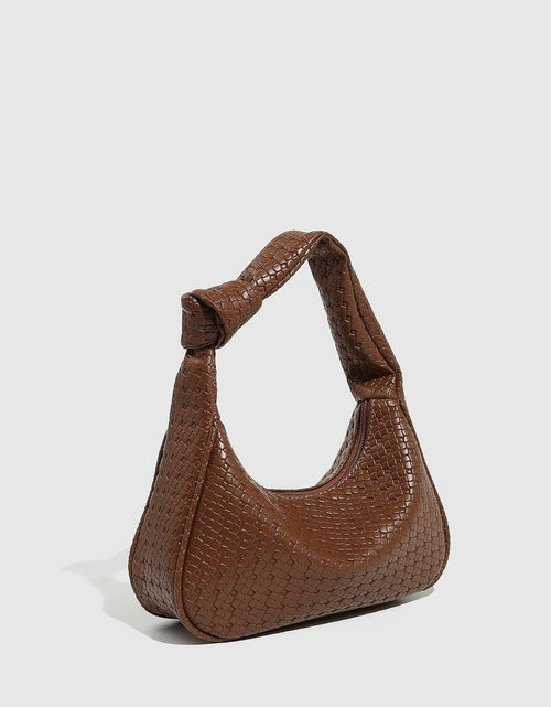 Load image into Gallery viewer, Verdusa Women's Metallic Knot Strap PU Leather Shoulder Bag Brown One Size
