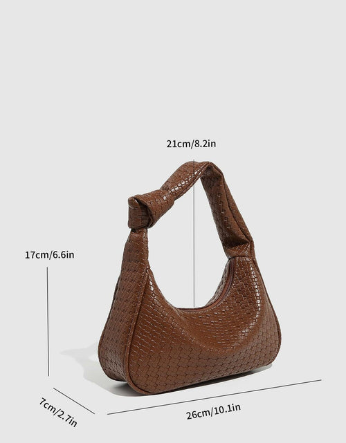 Load image into Gallery viewer, Verdusa Women's Metallic Knot Strap PU Leather Shoulder Bag Brown One Size
