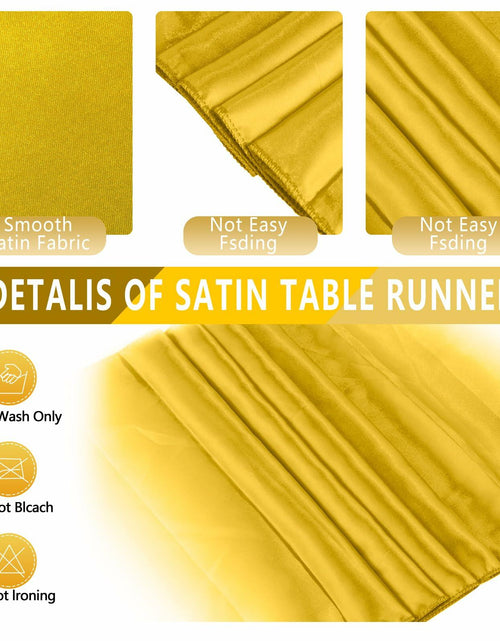 Load image into Gallery viewer, WDF 16Pack Blue Gold Plastic Tablecloths 54x108in &amp; Runners 12x108in
