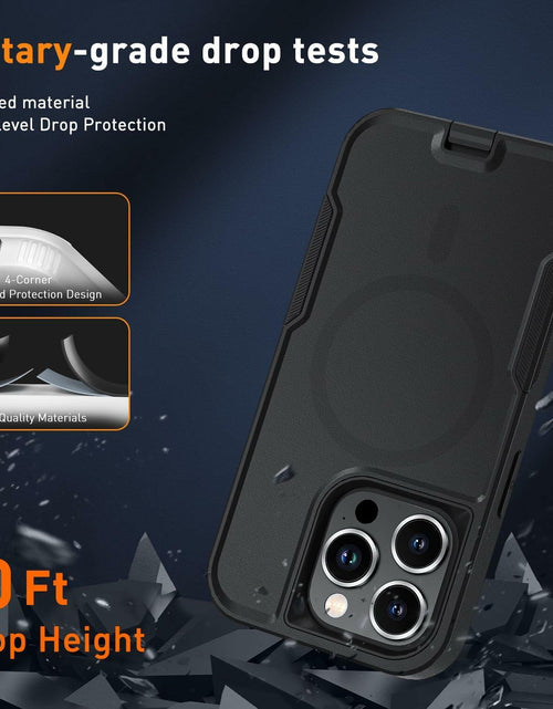 Load image into Gallery viewer, Xmon iPhone 15 Pro Magnetic Case with Tempered Glass Screen Protector Red 6.1"
