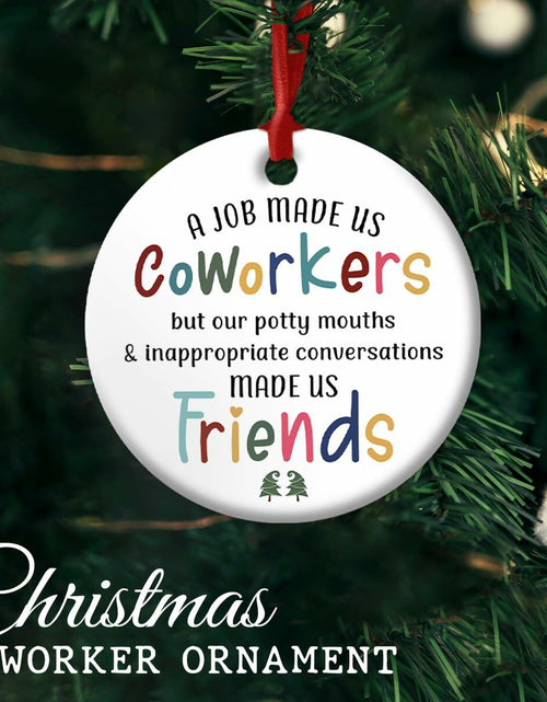 Load image into Gallery viewer, CHOANG Ceramic Christmas Ornament Coworker Gift Office Xmas Tree Decor
