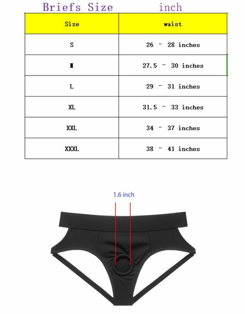 Load image into Gallery viewer, BQQSHH Strap On Harness Underwear Boxers Black Size Medium
