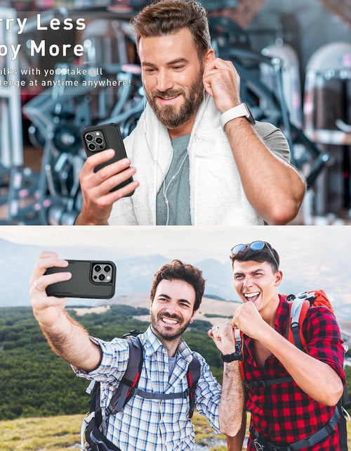 Load image into Gallery viewer, Xmon iPhone 15 Pro Magnetic Case with Tempered Glass Screen Protector Red 6.1"
