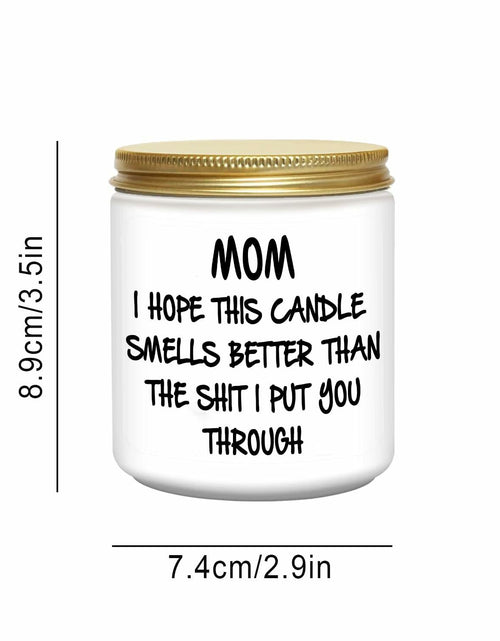 Load image into Gallery viewer, Unique Lavender Scented Soy Candle Gift for Mom from Daughter 7oz

