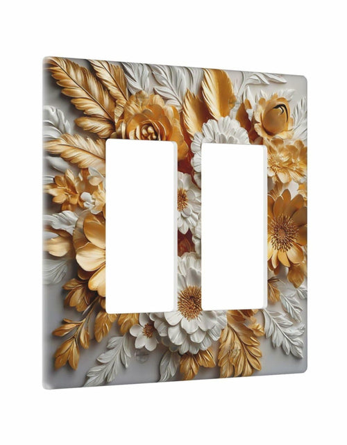 Load image into Gallery viewer, Tewujay Nautical Anchor 2 Gang Double Rocker Wall Plate Cover Blue
