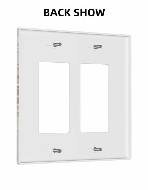 Load image into Gallery viewer, Tewujay Nautical Anchor 2 Gang Double Rocker Wall Plate Cover Blue
