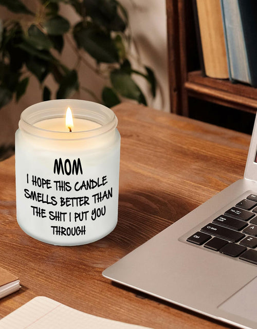 Load image into Gallery viewer, Unique Lavender Scented Soy Candle Gift for Mom from Daughter 7oz
