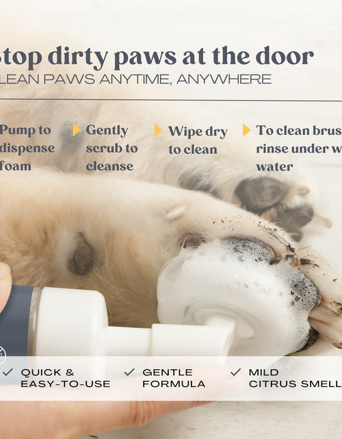 Load image into Gallery viewer, BARKY PUP Dog Paw Cleaner No-Rinse Foaming Dandelion 6.8 fl oz Made in USA
