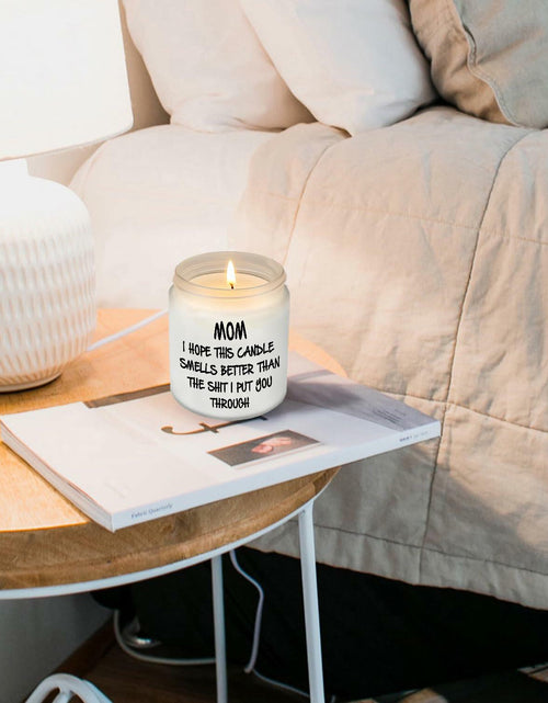 Load image into Gallery viewer, Unique Lavender Scented Soy Candle Gift for Mom from Daughter 7oz

