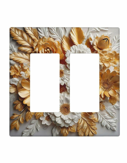 Load image into Gallery viewer, Tewujay Nautical Anchor 2 Gang Double Rocker Wall Plate Cover Blue
