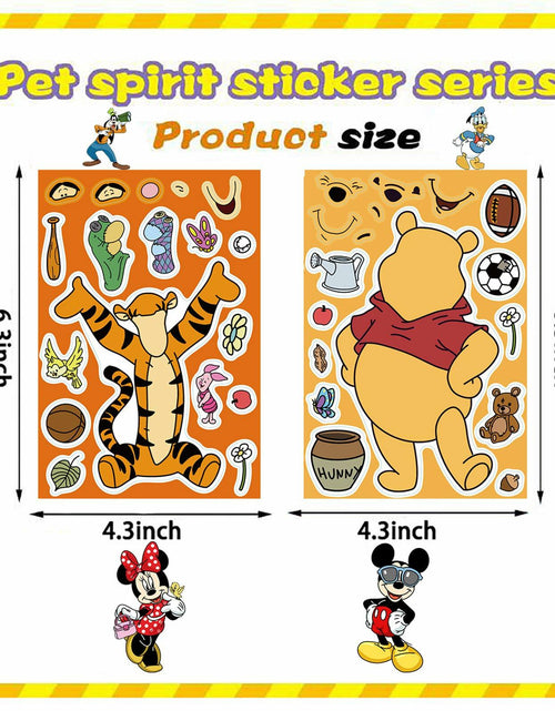 Load image into Gallery viewer, TaDadaPAO Cartoon Sticker Sheets 16 Count Red Anime Craft Party Supplies
