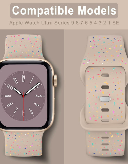 Load image into Gallery viewer, Vancle Apple Watch Band Silicone Sport Loop Milk Tea 38-49mm
