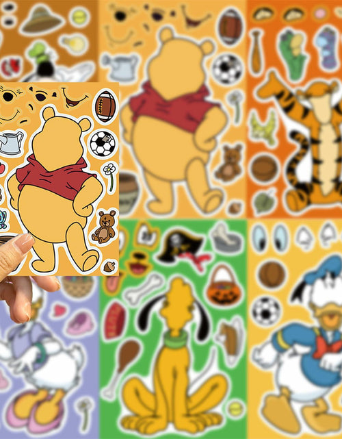 Load image into Gallery viewer, TaDadaPAO Cartoon Sticker Sheets 16 Count Red Anime Craft Party Supplies
