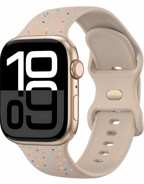 Load image into Gallery viewer, Vancle Apple Watch Band Silicone Sport Loop Milk Tea 38-49mm
