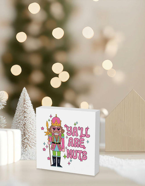 Load image into Gallery viewer, Funny Xmas Decor - Merry Christmas Sign, 5 x 5 Inches
