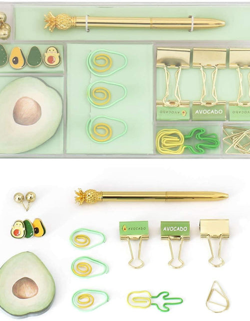 Load image into Gallery viewer, Paper Clips Binder Clips Assorted Sizes Metal Fold Back Clips Pink
