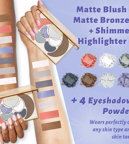 UCANBE All-In-One Makeup Kit 4 Eyeshadows 1 Blush 1 Bronzer 1 Highlighter