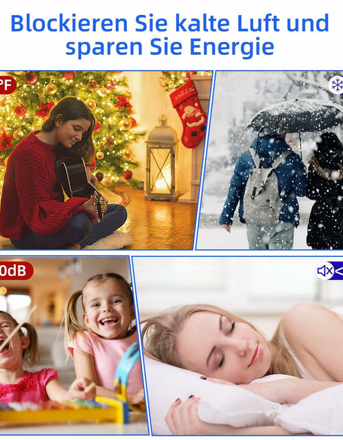 Load image into Gallery viewer, Under Door Draft Stopper Door Sweep Weather Stripping Seal Transparent 78in
